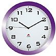 Alba Silent Wall Clock - Purple