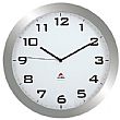 Alba Silent Wall Clock - Silver