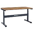 Binary Electric Height Adjustable Workbenches - Beech Worktop