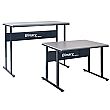 Binary Manual Height Adjustable Workbenches - Laminate Worktop