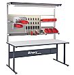 Binary Manual Height Adjustable Workbenches - Laminate Worktop