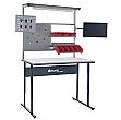 Binary Manual Height Adjustable Workbenches - Laminate Worktop