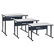 Binary Manual Height Adjustable Workbenches - Laminate Worktop