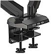 NEXT DAY Karbon G2 Black Dual Monitor Arms