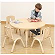 Elegant Round Height Adjustable Classroom Table