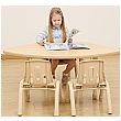 Fan Shaped Height Adjustable Classroom Table