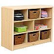 Elegant 8 Compartment Classroom Storage Unit