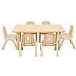 Elegant Rectangular Height Adjustable Classroom Tables