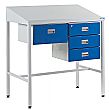 Team Leader Workstations With Single And Triple Drawer