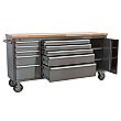 Sealey Mobile Stainless Steel 10 Drawer and Cupboard Tool Cabinet