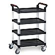 Multi-Purpose Tray Trolley - 4 Shelf