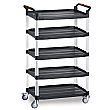 Multi-Purpose Tray Trolley - 5 Shelf