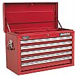 Sealey Red 10 Drawer Topchest & Rollcab Combination with 147pc Tool Kit