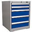 Sealey 5 Drawer Industrial Cabinet - 565W x 580D x 700H - Model A