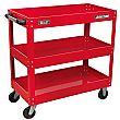 Sealey Heavy Duty Workshop Trolley - 3 Levels - Red