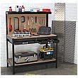Sealey 1.2m Workbench with 2 Drawers and Pegboard