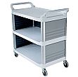X-tra Utility Trolley Partially Closed with 3 Shelves