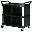 X-tra Utility Trolley Partially Closed with 3 Shelves