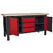 Sealey Workstation with 3 Drawers & 2 Cupboards