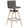 Light Wood Spin Bar Stool