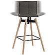 Light Wood Spin Bar Stool