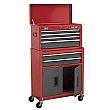 Sealey 6 Drawer Topchest & Rollcab Combination With Ball Bearing Slides