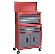 Sealey 6 Drawer Topchest & Rollcab Combination With Ball Bearing Slides