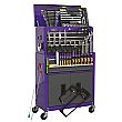 Sealey 6 Drawer Topchest & Rollcab Combination With Ball Bearing Slides & 128pc Tool Kit