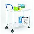 Konga Zinc Plated Shelf Trolley with Two Shelves