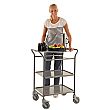 Konga 3 Tier Service Trolley with Removable Non-Slip Surface Trays