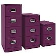 Silverline Kontrax Filing Cabinets Traffic Purple