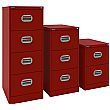 Silverline Kontrax Filing Cabinets Red