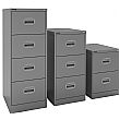 Silverline Kontrax Filing Cabinets Silver