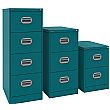 Silverline Kontrax Filing Cabinets Verdigris