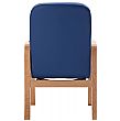 Oxford Wooden Frame Vinyl Reception Chair With Arms