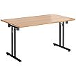 NEXT DAY Rectangular Black Folding Tables