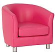 Palette Vinyl Tub Chairs Pink