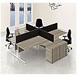 Commerce II Ergonomic Desks With Desk High Pedestal