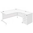 Commerce II Ergonomic Desks With Desk High Pedestal