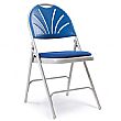 Fan Back Upholstered Folding Chair (Pack of 4)