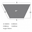 Solar Trapezoidal Folding Tables