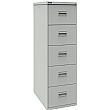 Silverline 5 Drawer Filing Cabinet