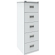 Silverline 5 Drawer Filing Cabinet