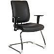 Titan 25 Stone Leather Look Visitor Chair