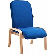 Oxford Wooden Frame Fabric Reception Chair Without Arms