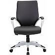 Jupiter Medium Back Bonded Leather Office Chairs