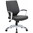 Jupiter Medium Back Bonded Leather Office Chairs