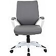 Jupiter Medium Back Bonded Leather Office Chairs