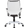 Jupiter Medium Back Bonded Leather Office Chairs