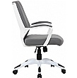 Jupiter Medium Back Bonded Leather Office Chairs